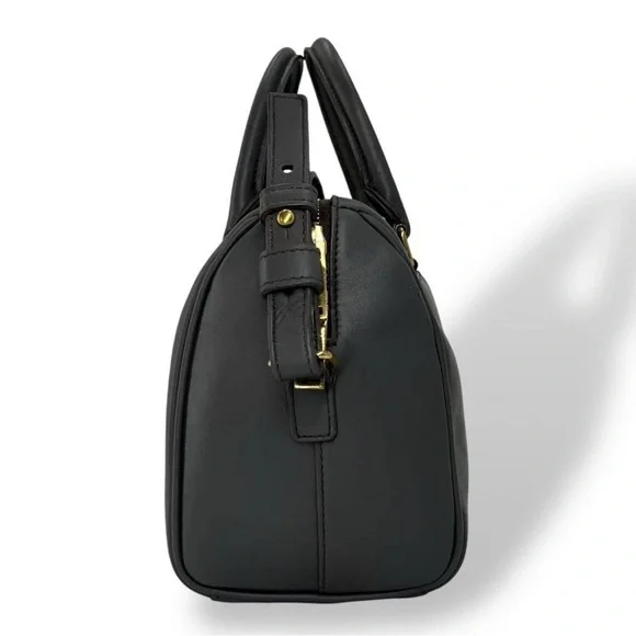 Saint Laurent Dark Gray Leather Satchel - Picture 3 of 10